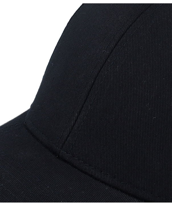 Wovencaps Unisex Black Adjustable Cotton Cap