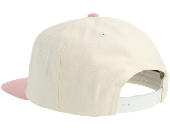 Wovencaps Unisex Beige Light Pink Snapback Cap