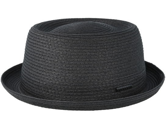 Wovencaps Unisex Black Toyo Pork Pie Hat