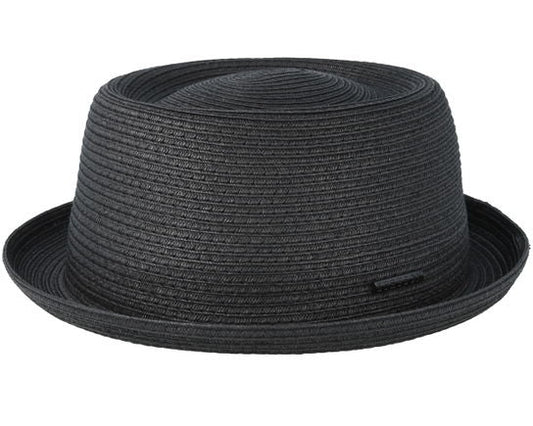 Wovencaps Unisex Black Toyo Pork Pie Hat