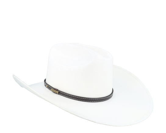 Wovencaps Unisex White Toyo Western Hat